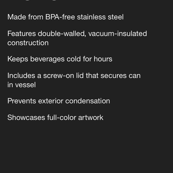 NWT OCS Designs Stainless Steel Slim Can Cooler Pretty Petals - Picture 10 of 11